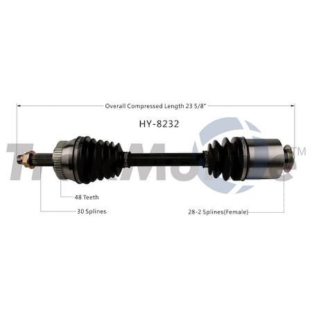 Surtrack Axle Cv Axle Shaft, Hy-8232 HY-8232